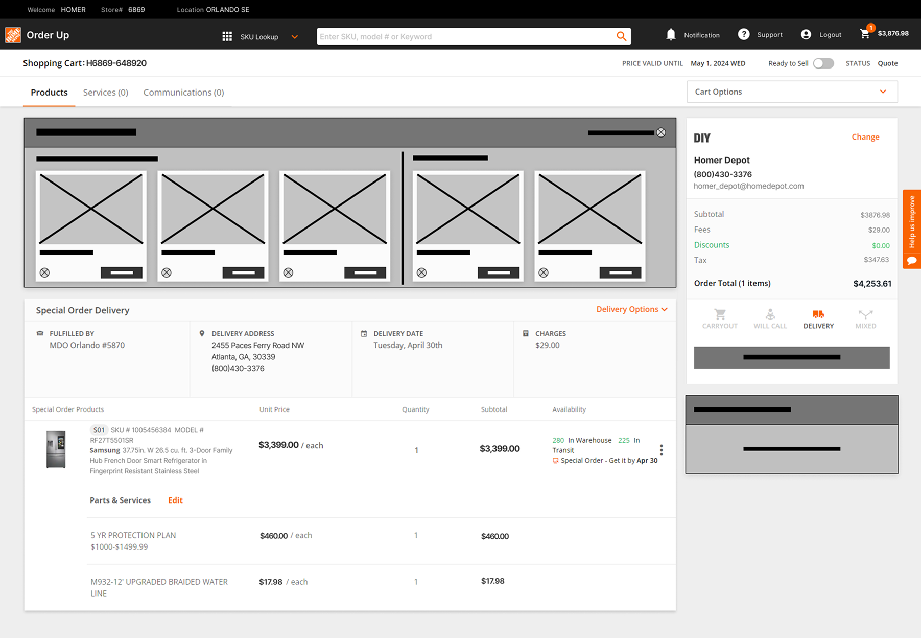 Low fidelity wireframes